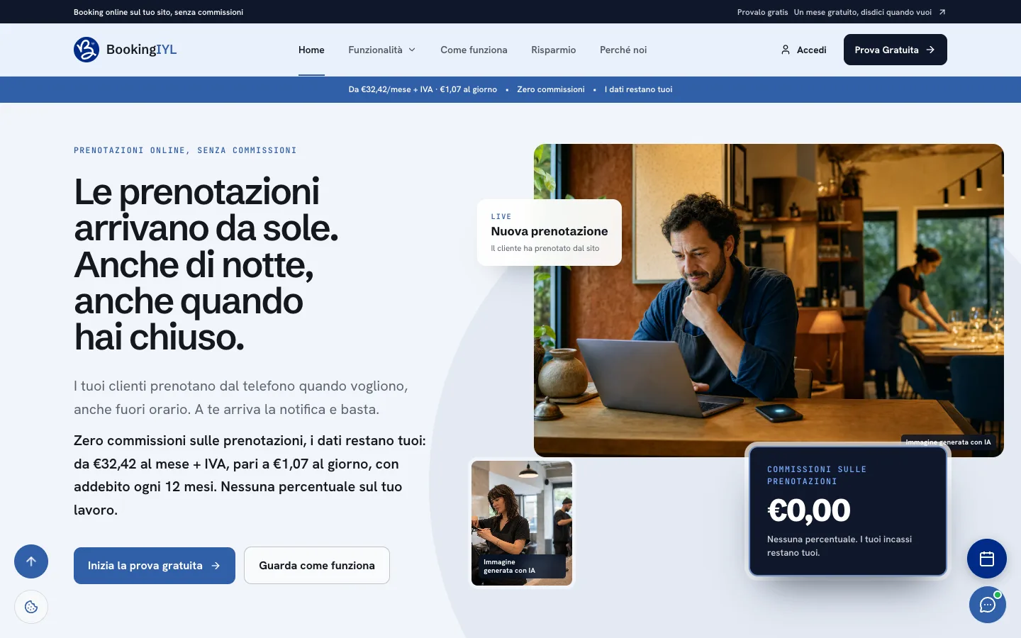 Booking IYL: anteprima della versione desktop